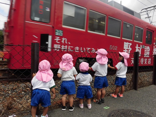 ８、阪堺電車をみにお散歩