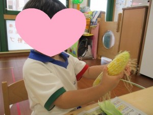 野菜スタンプ「食育を兼ねて」①